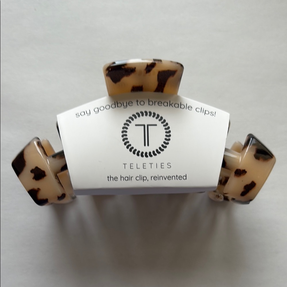 Teleties Leopard Print Hair Clip